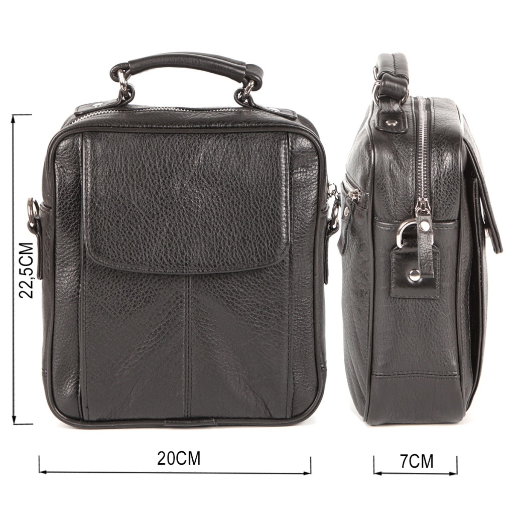 Сумка Shvigel Шкіряна Чорна (00875) - зображення 3