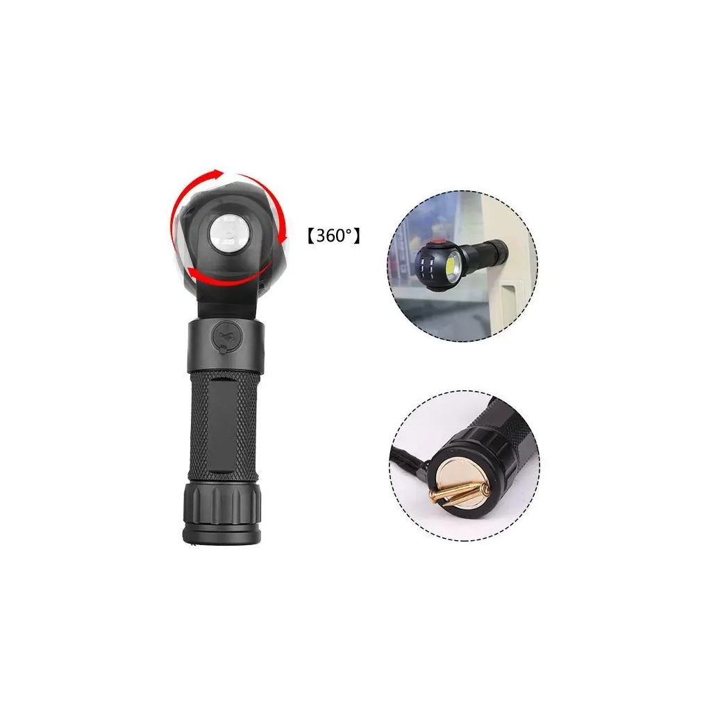 Ліхтар Quantum worklight Transformer 5W LED+COB з USB (QM-FL2020) - зображення 11