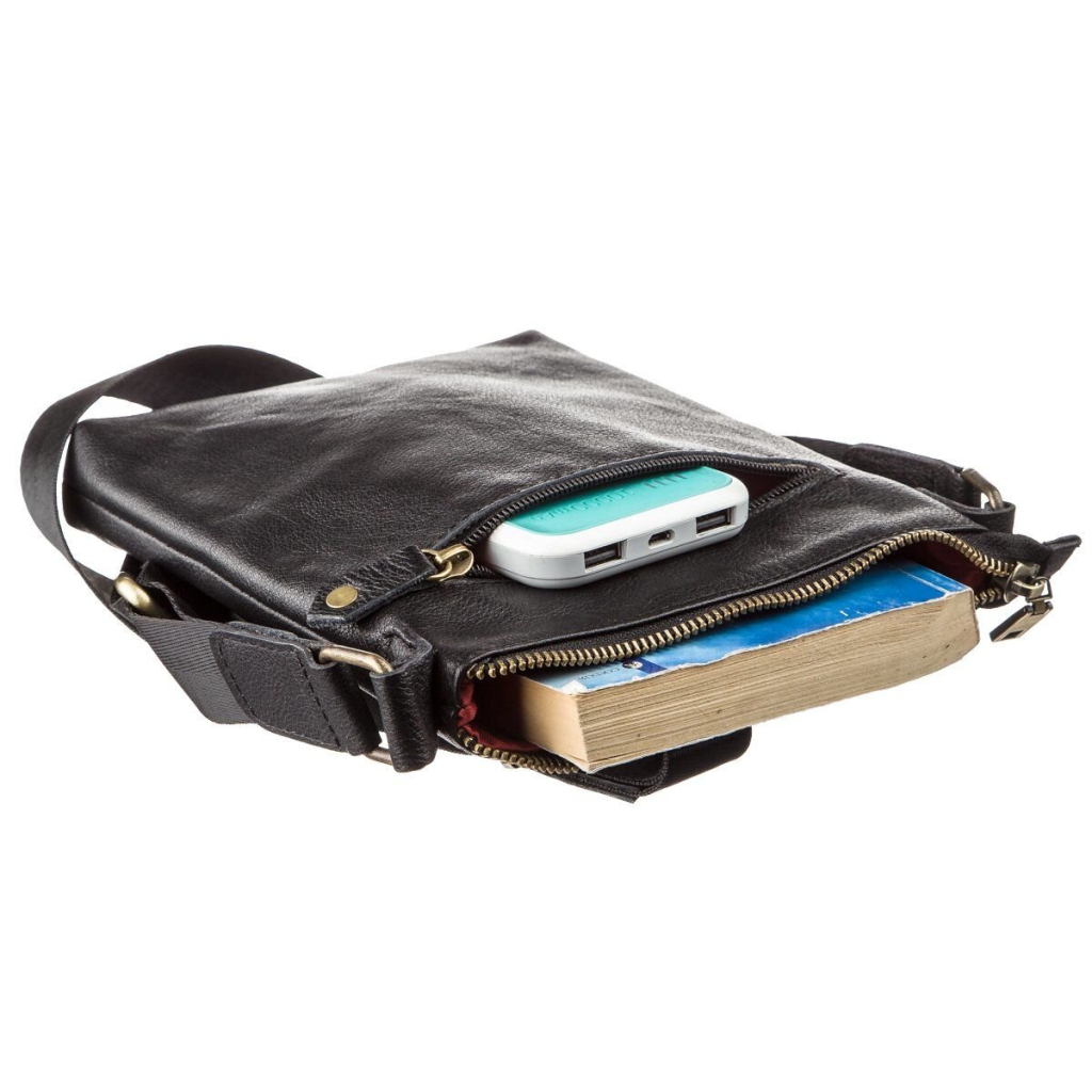 Сумка Shvigel Чоловіча шкіряна Чорна (19115) - зображення 3