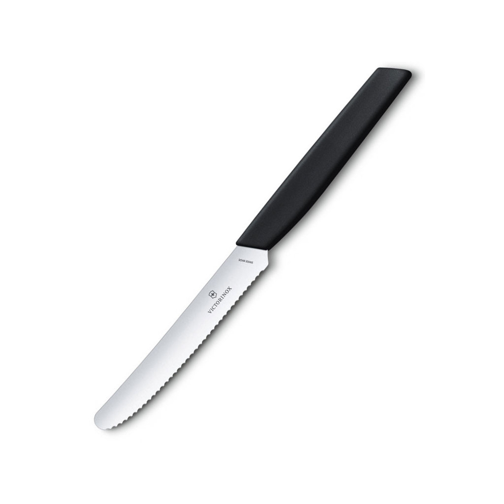 Кухонний ніж Victorinox Swiss Modern TomatoSausage 11см Black (6.9003.11W) - зображення 5