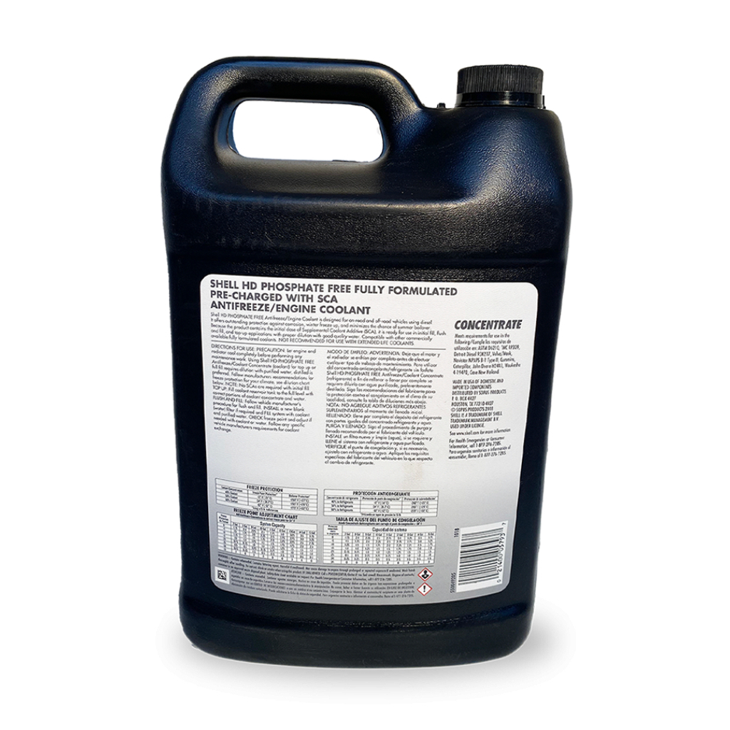 Антифриз Shell HD Phosphate Free Antifreeze / Coolant 50/50, 3,785 л - изображение 2
