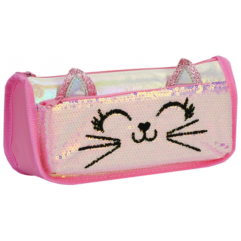 Пенал Cool For School 2 відділення З блискітками (CF6706-lt.blue) - зображення 1