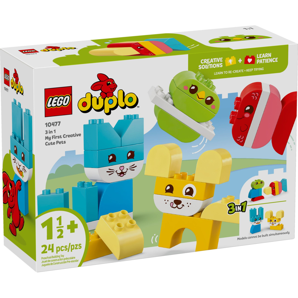 Конструктор LEGO DUPLO My First Чарівні творчі домашні улюбленці 3 в 1 (10477-) - зображення 1