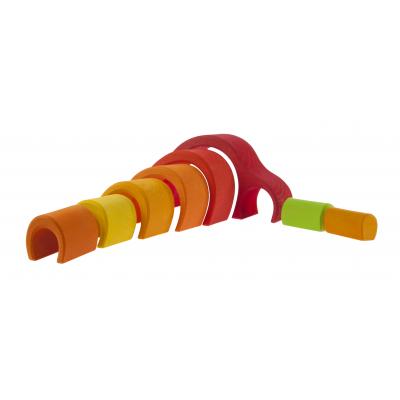 Конструктор Nic дерев'яний Будинок Арка червоний (NIC523040) - зображення 3