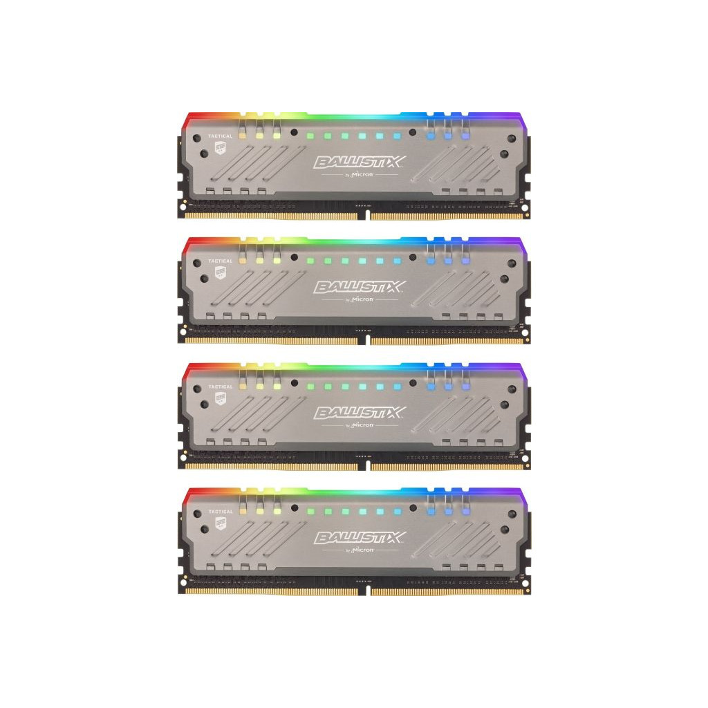 Модуль пам'яті для комп'ютера DDR4 32GB (4x8GB) 3200 MHz Ballistix Tactical Tracer RGB Micron (BLT4K8G4D32AET4K) - зображення 1