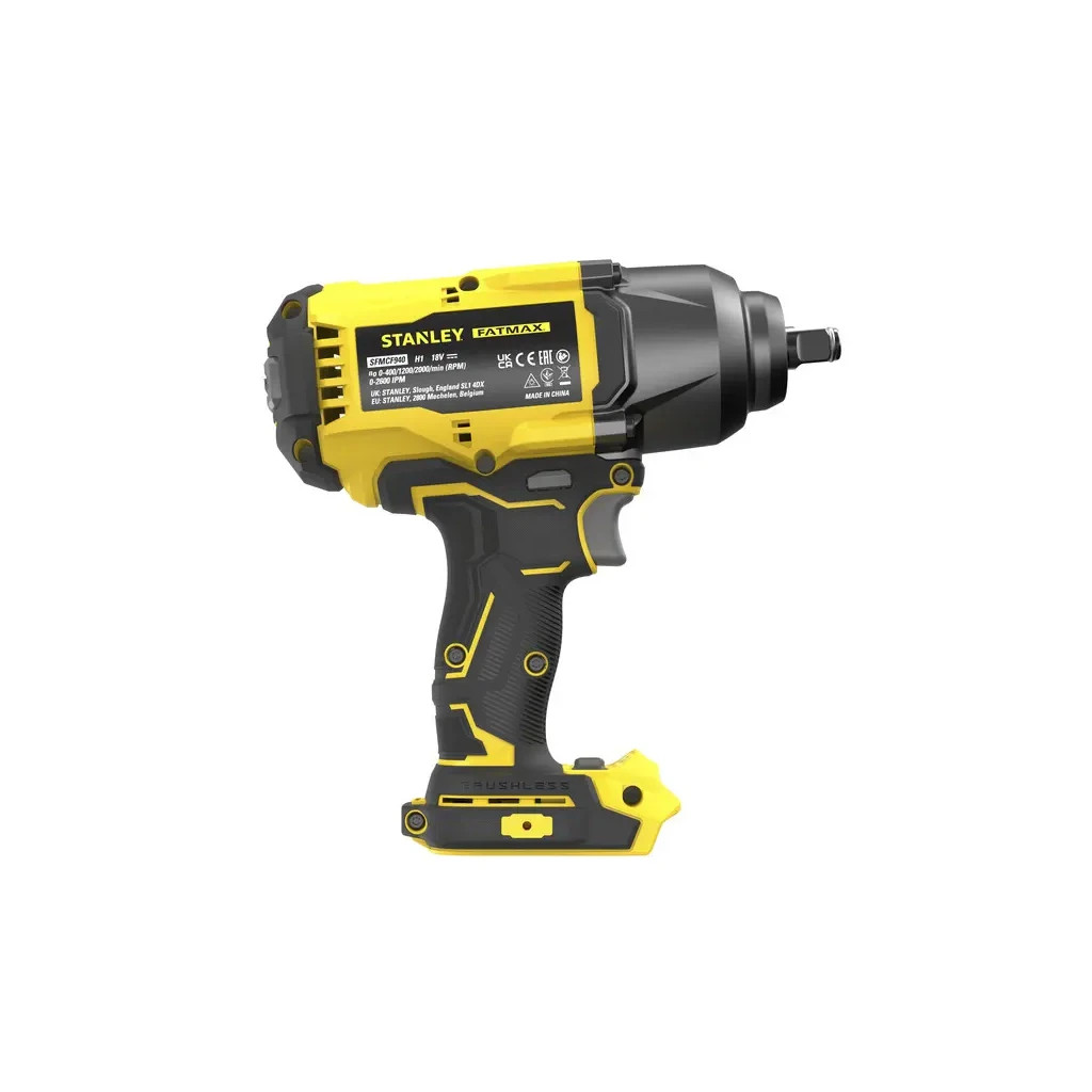 Гайковерт Stanley FatMax, 18V, 950Нм, 2000 об/хв, 2600 уд/хв (без АКБ та ЗП) (SFMCF940B) - изображение 4