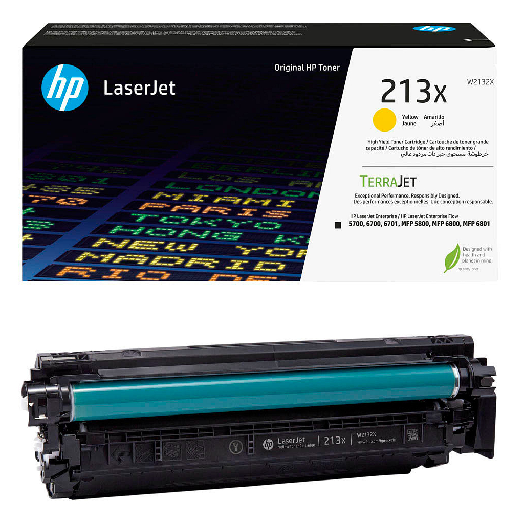 Картридж HP CLJ  213X Yellow 6K (W2132X) - зображення 1