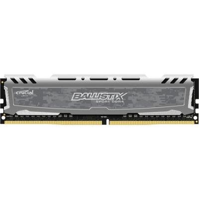 Модуль пам'яті для комп'ютера DDR4 4GB 2666 MHz Ballistix Sport LT Grey Micron (BLS4G4D26BFSB) - зображення 1