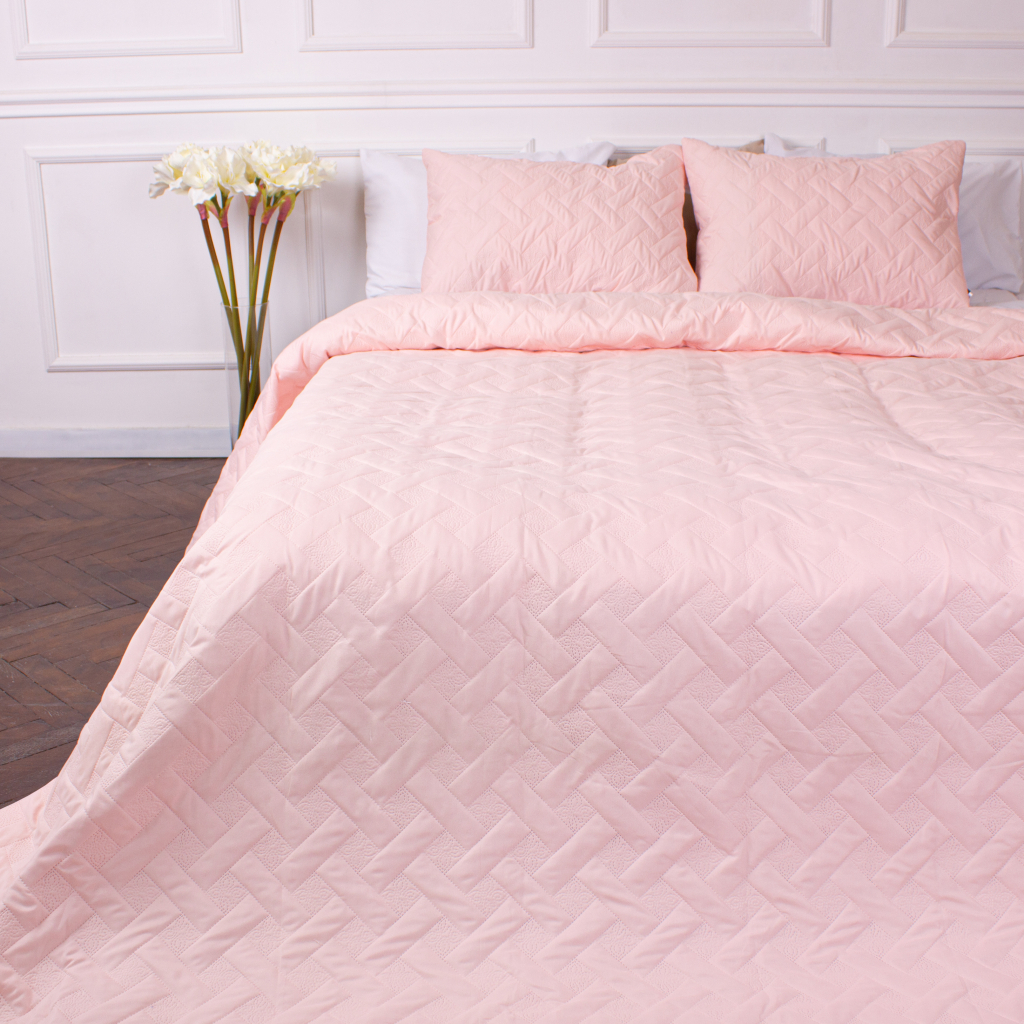 Покривало MirSon набір Deep Line №7101 Creole Pink 150х210 + 2 наволочки 50х70 (2200005622780) - зображення 1