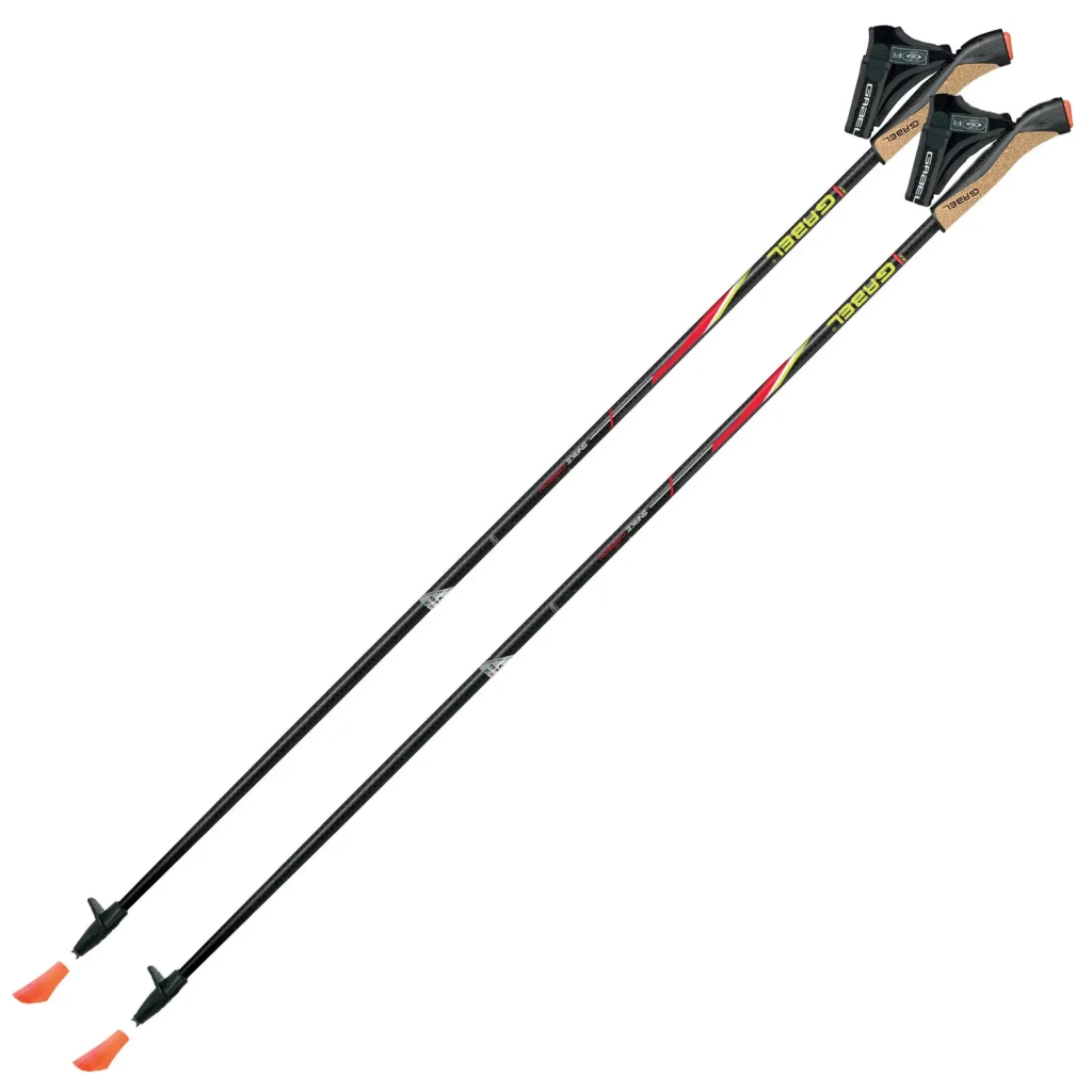 Палиці для скандинавської ходи Gabel FX-75 Snake Carbon 115 Dual Spike (7008351011150) - зображення 1
