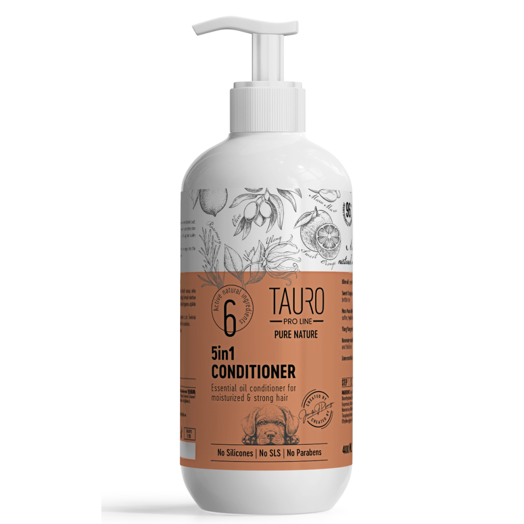 Кондиціонер для тварин Tauro Pro Line Pure Nature 5in1 400 мл (TPL63475) - зображення 1