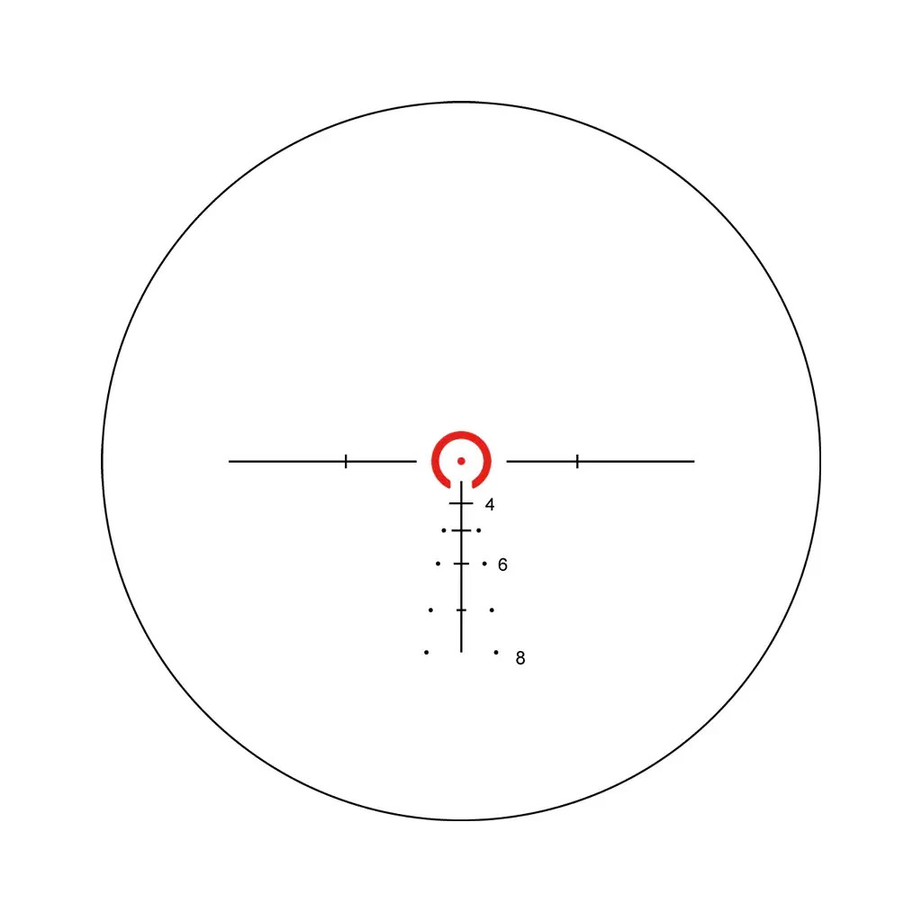 Оптичний приціл XD Precision Black-C.Q.B F2 1-6x24 сітка BDC (XDCQBF2) - зображення 8