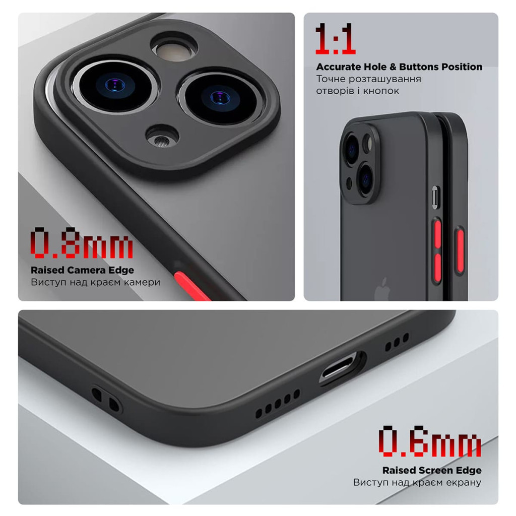 Чохол до мобільного телефона Armorstandart Frosted Matte Samsung A15 4G (A155) / A15 5G Black (ARM72514) - зображення 3