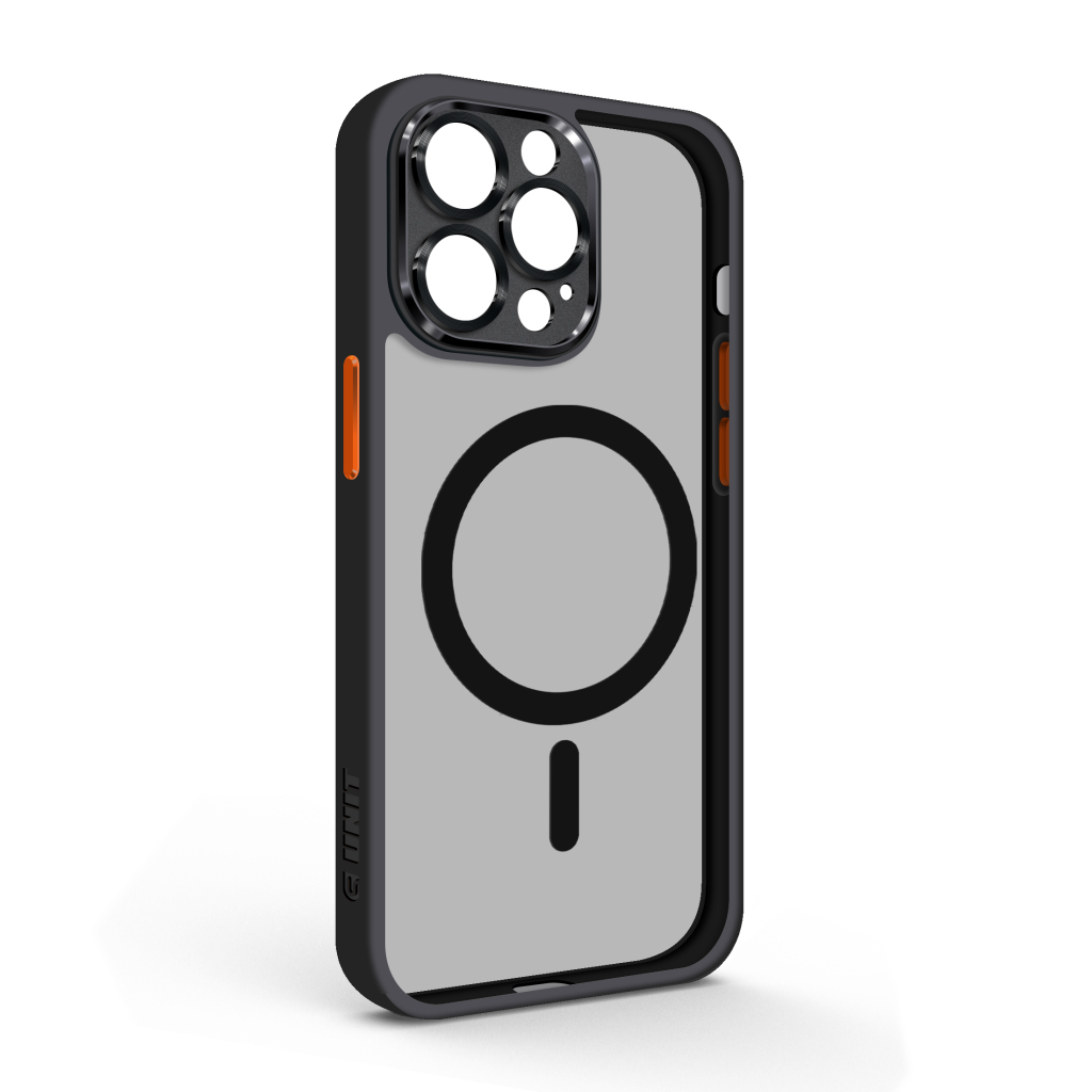 Чохол до мобільного телефона Armorstandart Unit MagSafe SE Apple iPhone 13 Pro Max Black Orange (ARM75369) - зображення 1
