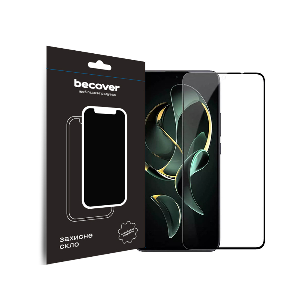 Скло захисне BeCover Xiaomi 13T/13T Pro Black (710171) - зображення 1