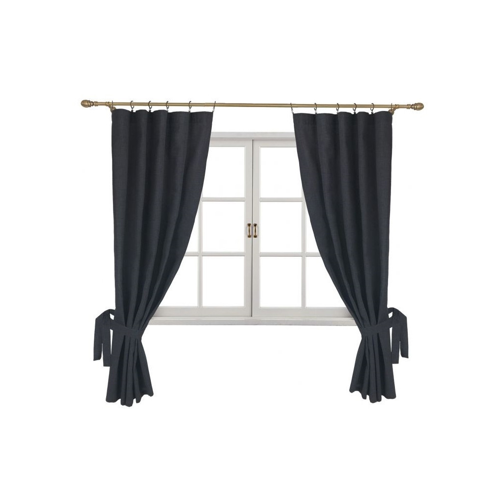 Штора Прованс комплект Black Milan 170х136 см 2 шт (4823093434585) - изображение 1