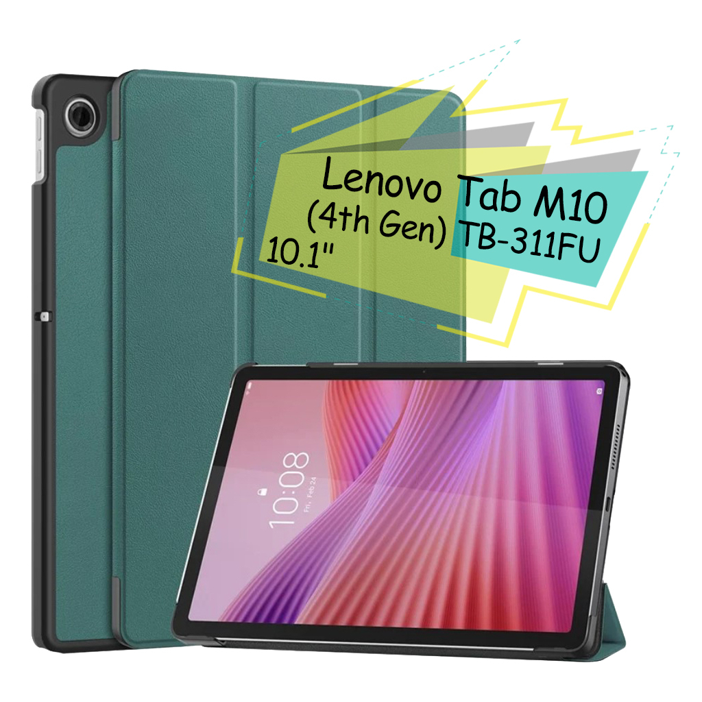 Чохол до планшета BeCover Smart Case Lenovo Tab M10 (4th Gen) TB-311FU 10.1" Dark Green (713107) - зображення 1
