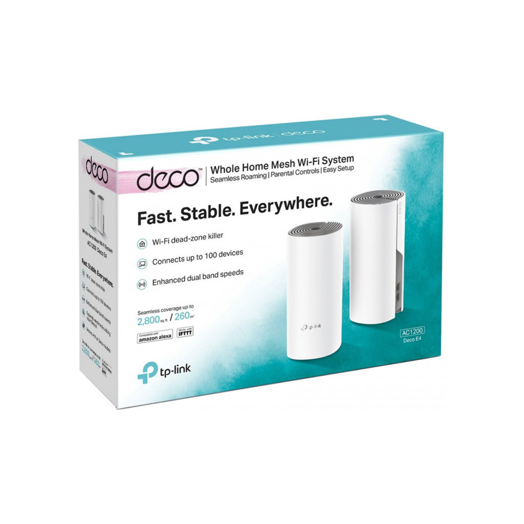 Точка доступу Wi-Fi TP-Link Deco-E4-2-Pack - зображення 3