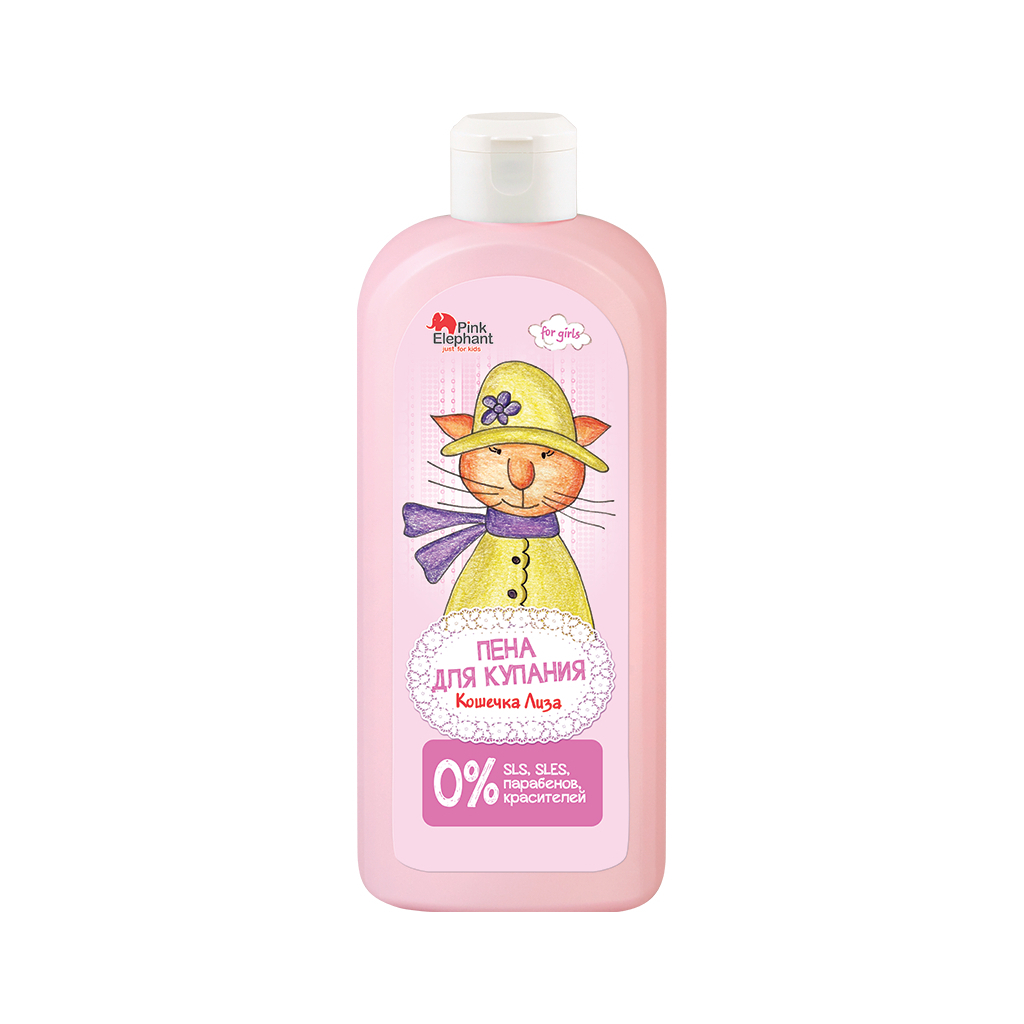 Засіб для купання Pink Elephant Кішечка Ліза 500 мл (4823015930225) - зображення 1