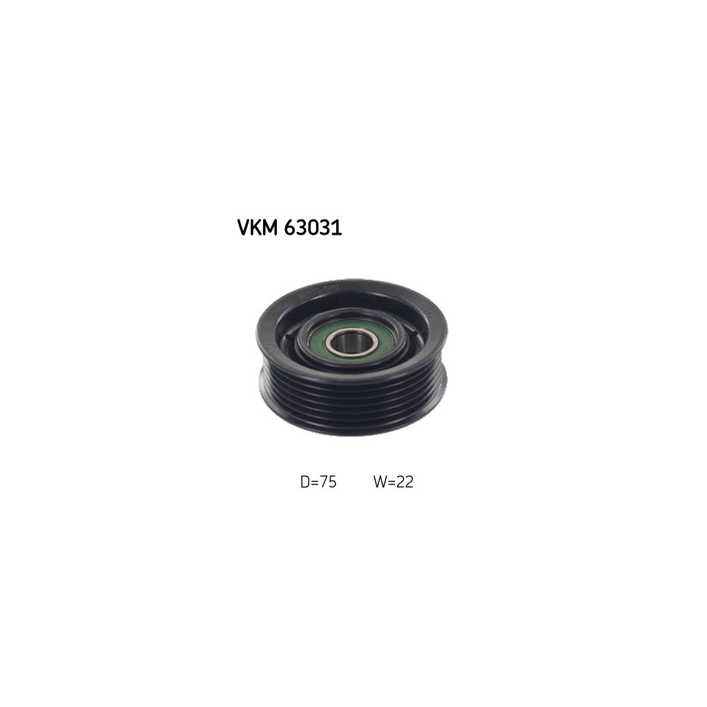Ролик натягувача ременя SKF VKM 63031 - зображення 1