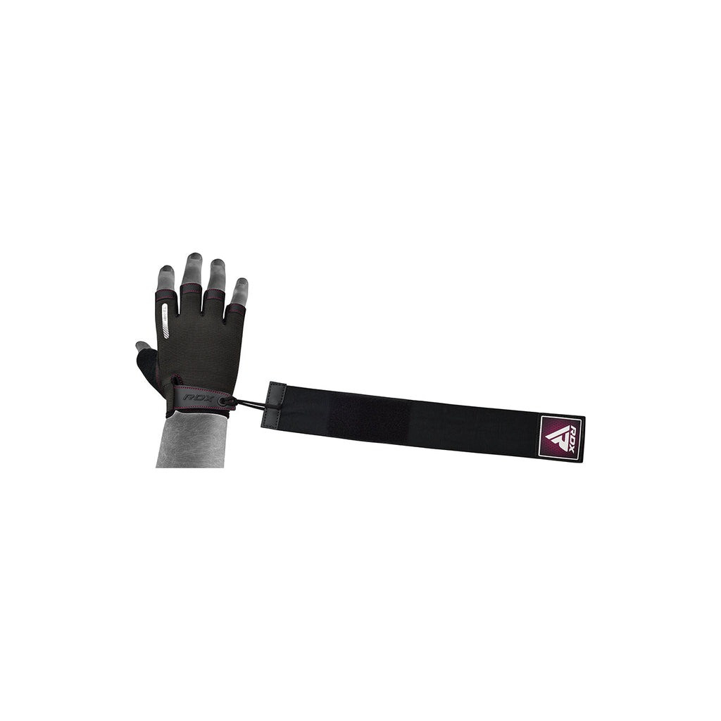 Рукавички для фітнесу RDX T2 Half Pink M (WGA-T2HP-M) - зображення 2