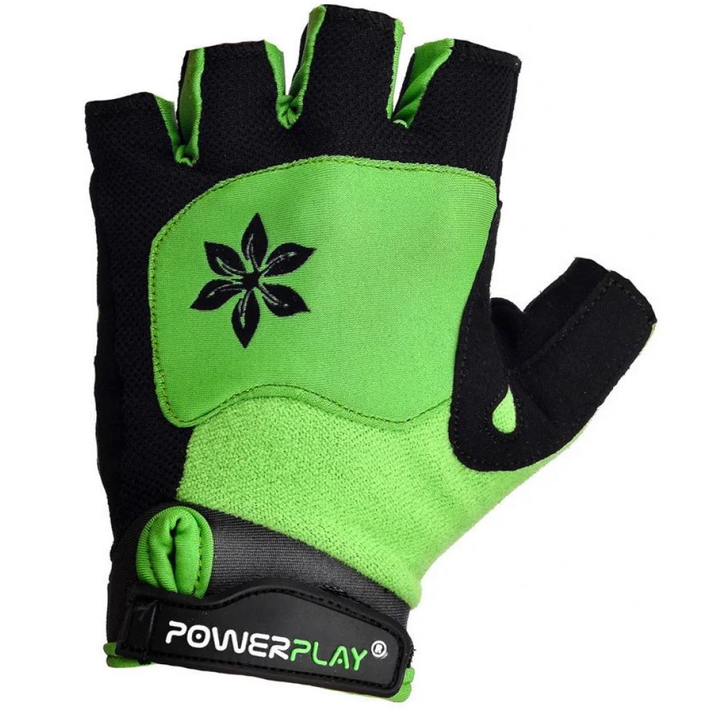 Велорукавиці PowerPlay Women 5284 Green XS (5284B_XS_Green) - изображение 2