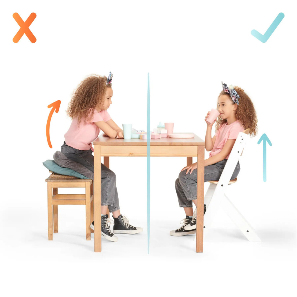 Стілець для годування Kinderkraft Enock Gray Wood з подушкою (5902533917259) - зображення 11