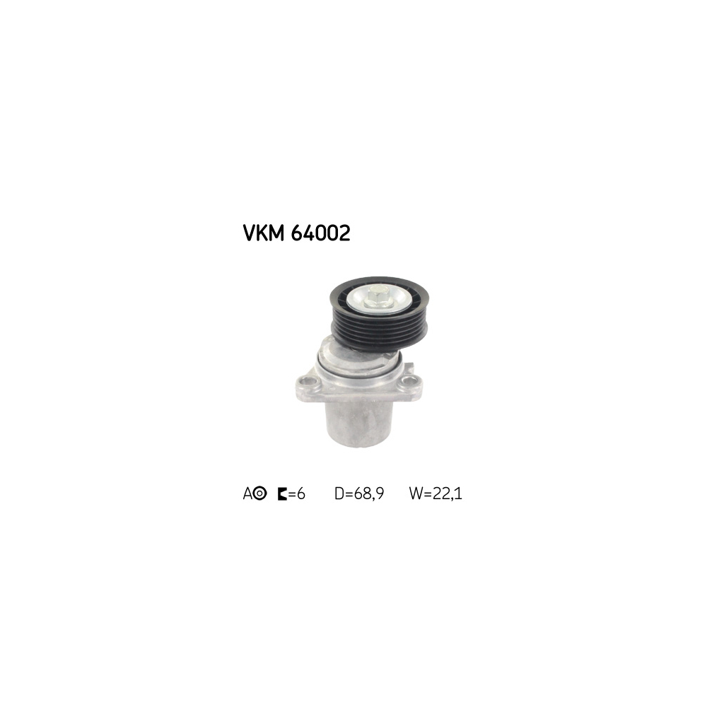 Натягувач ременя з роликом SKF VKM 64002 - зображення 1
