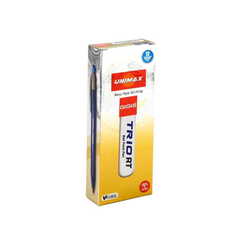 Ручка кулькова Unimax автоматична Trio RT, синя (UX-109-02) - зображення 3