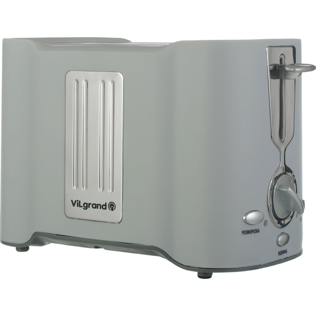 Тостер Vilgrand VT 0929H grey - зображення 2
