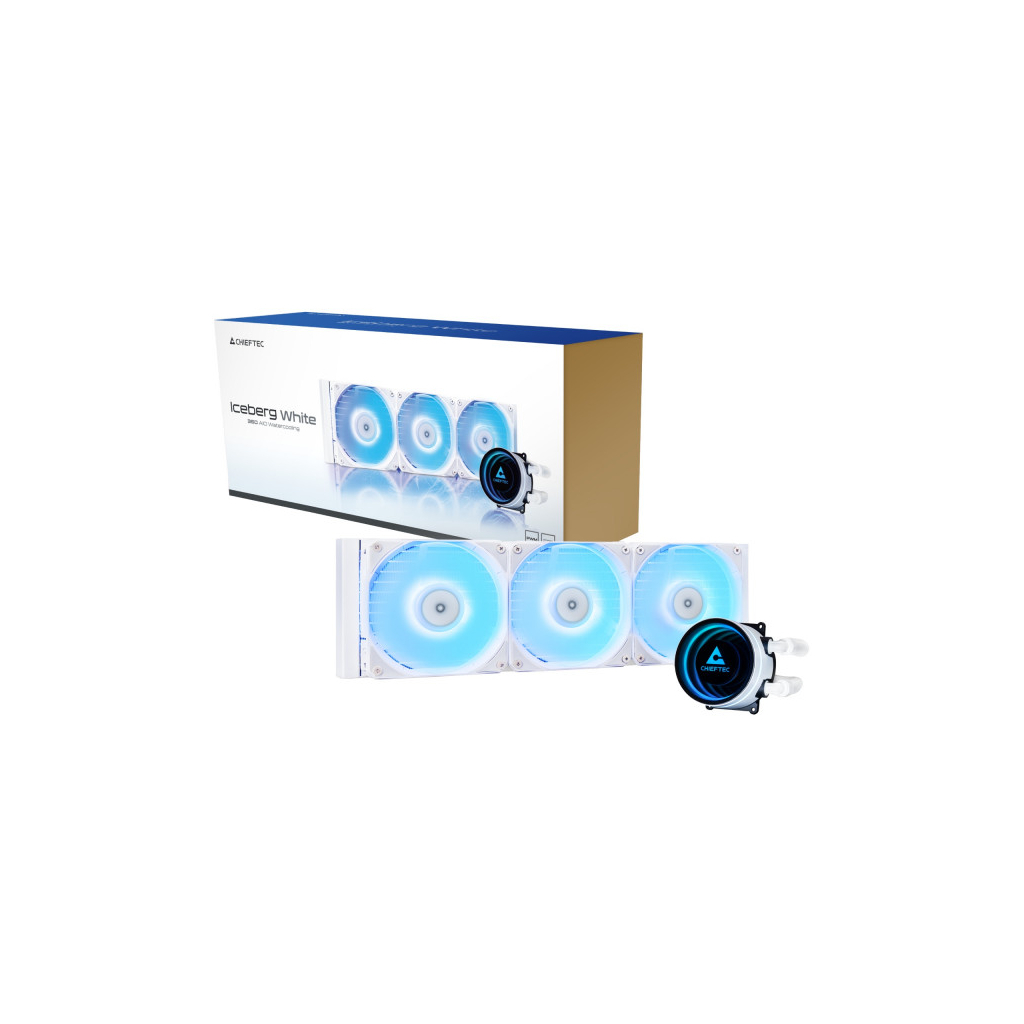 Система рідинного охолодження Chieftec Iceberg 360 ARGB WHITE (CLC-360-RGB-W) - зображення 3