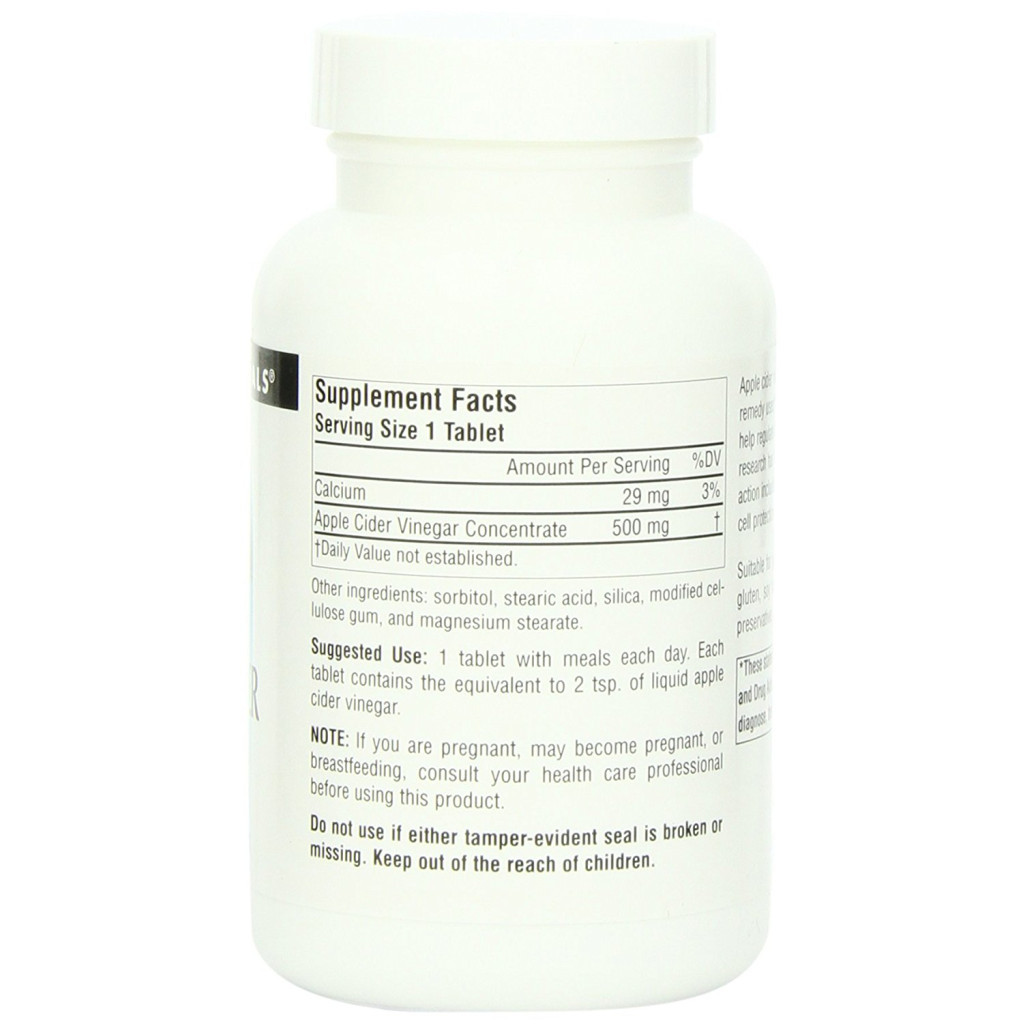 Вітамінно-мінеральний комплекс Source Naturals Яблучний Оцет 500мг, 180 таблеток (SN1356) - зображення 2