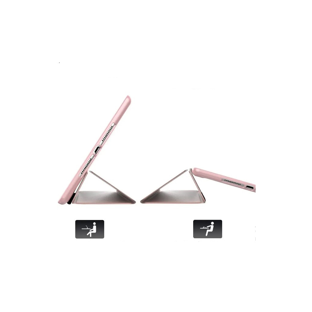 Чохол до планшета BeCover Tri Fold Soft TPU Silicone Apple iPad 10.2 2019/2020/2021 Pink (708516) - зображення 2