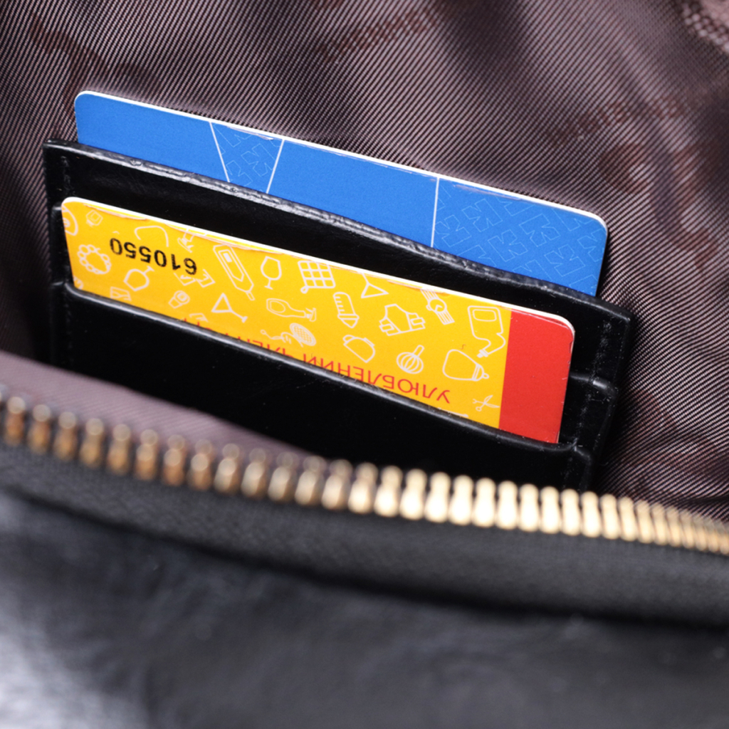 Сумка Vintage З гладкої екошкіри Чорна (22770) - зображення 8