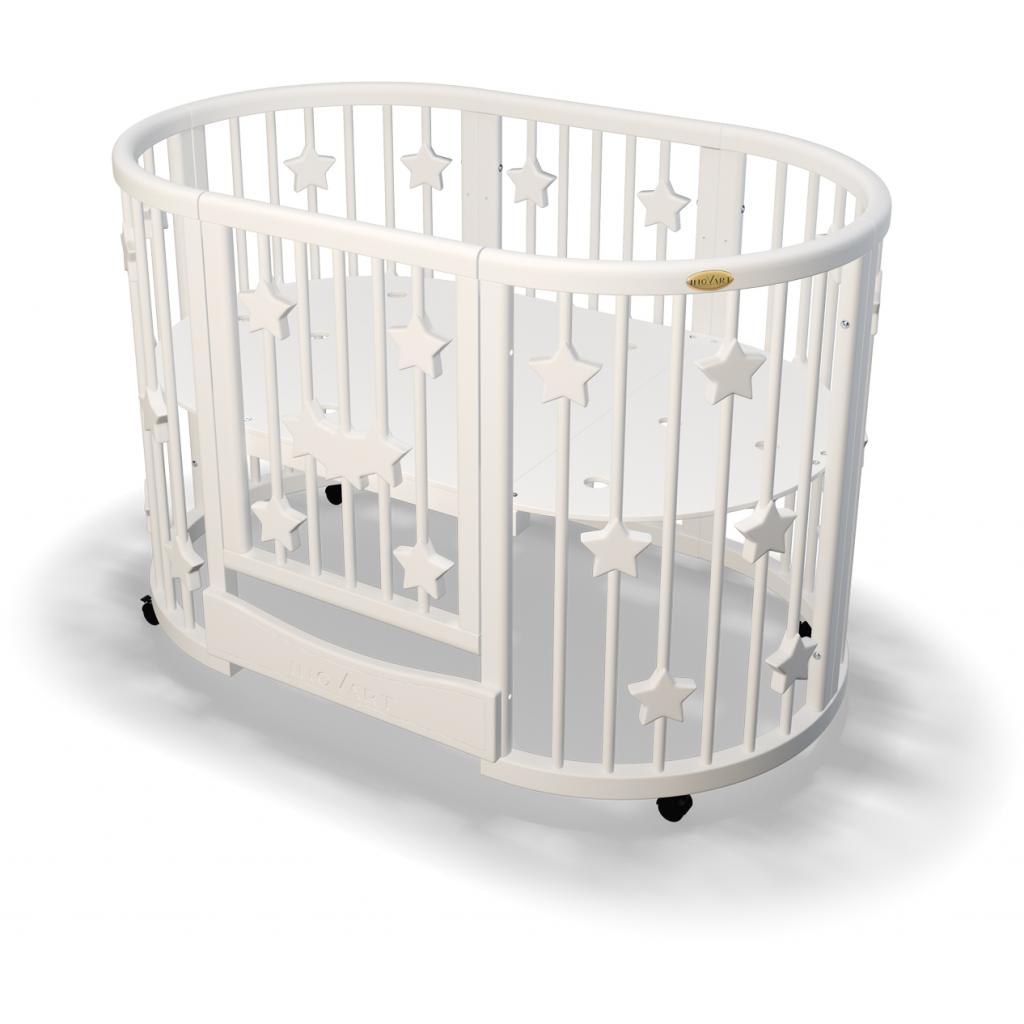 Ліжечко Ingvart Smartbed Plus з зірками молочний (4359001) - зображення 1