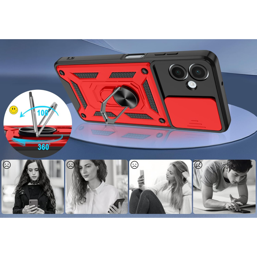 Чохол до мобільного телефона BeCover Military Samsung Galaxy A06 SM-A065 Red (713068) - зображення 3