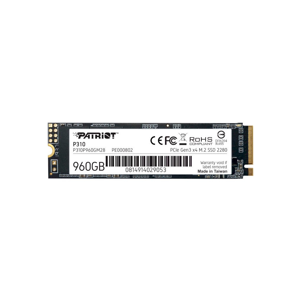 Накопичувач SSD M.2 2280 960GB Patriot (P310P960GM28) - зображення 1