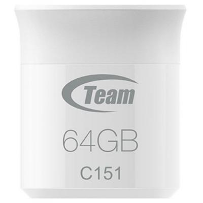 USB флеш накопичувач Team 64GB C151 Silver USB 2.0 (TC15164GS01) - зображення 1