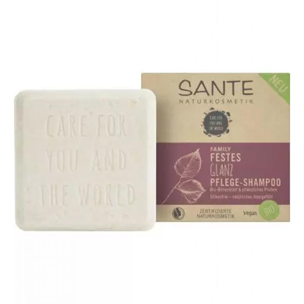 Твердий шампунь Sante Рослинні протеїни і Березове листя 60 г (4025089085034) - зображення 1