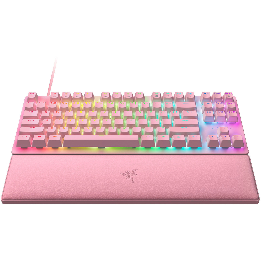 Клавіатура Razer Huntsman V2 Tenkeyless Red switch USB Quartz (RZ03-03942000-R3M1) - зображення 2