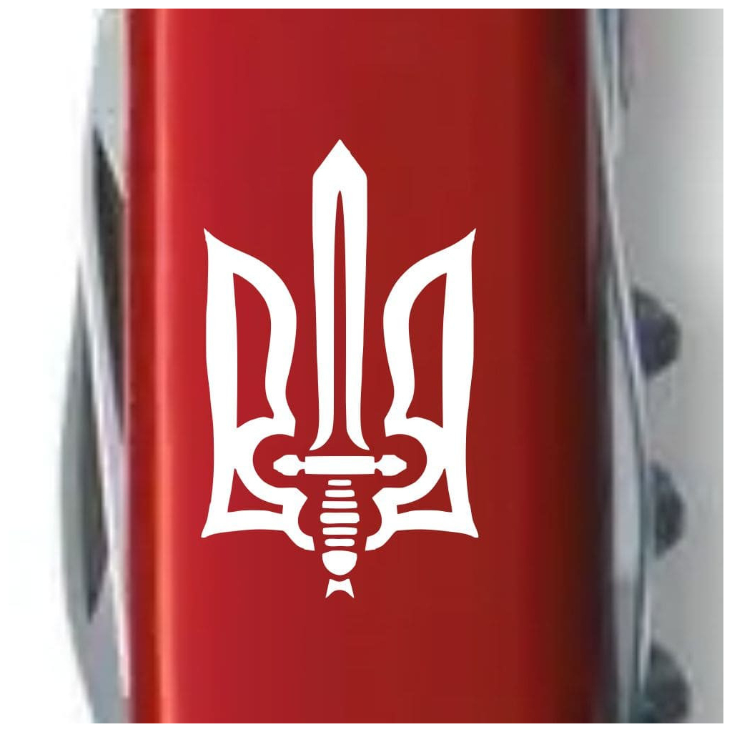 Ніж Victorinox Spartan Ukraine Red "Тризуб ОУН" (1.3603_T0300u) - зображення 4