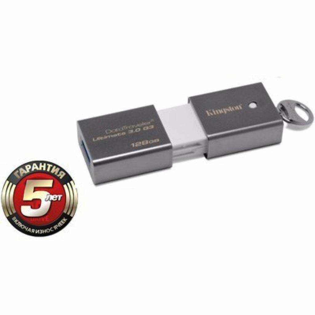 USB флеш накопичувач Kingston 128Gb DataTraveler Ultimate G3 (DTU30G3/128GB) - зображення 1