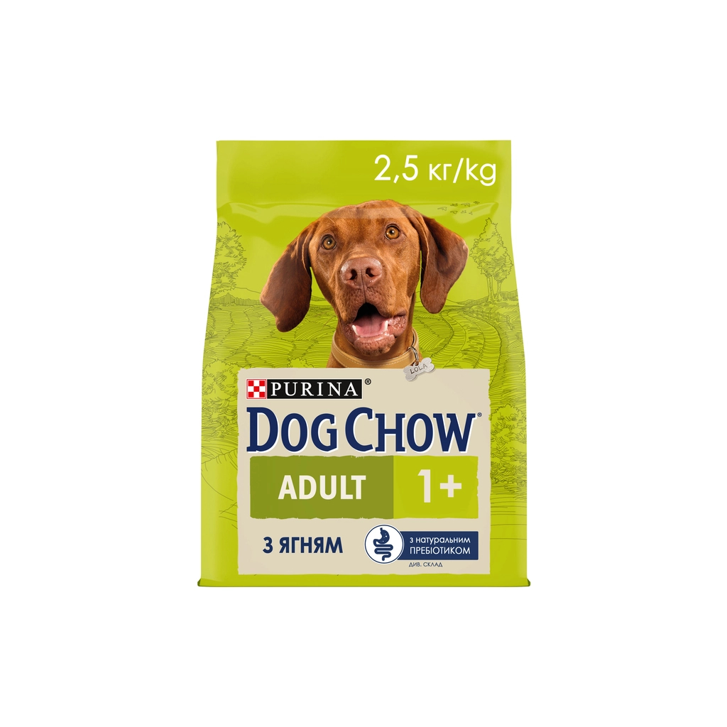 Сухий корм для собак Purina Dog Chow Adult Lamb зі смаком ягняти 2.5 кг (7613034485946) - зображення 2