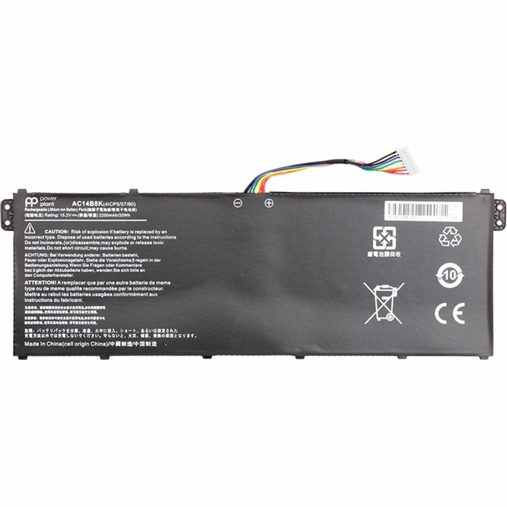 Акумулятор до ноутбука PowerPlant ACER Aspire E15 ES1-512 Series (AC14B8K) 15.2V 2200mAh (NB410460) - зображення 1