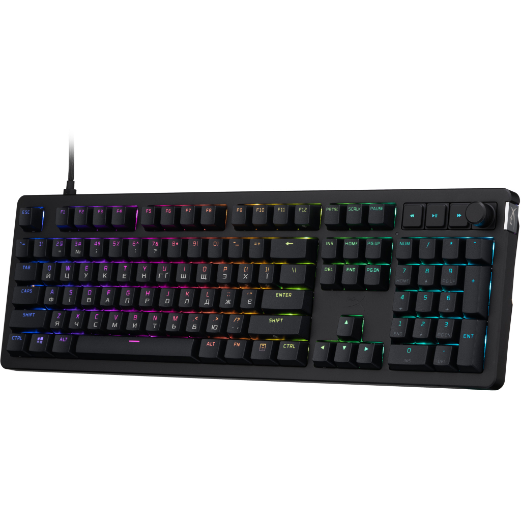 Клавіатура HyperX Alloy Rise PBT HX Red USB UA Black (7G7A3AA) - зображення 3