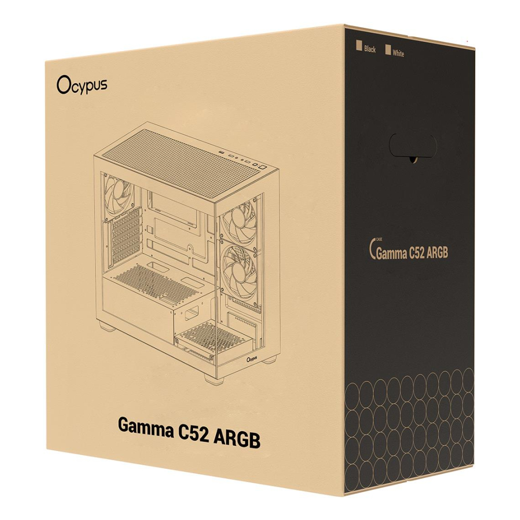 Корпус для ПК OCYPUS GAMMA C52 BK ARGB (GAMMA-C52-BKD300XX-GL) - зображення 11