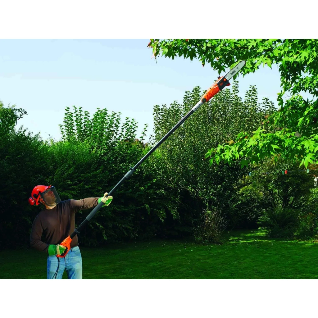 Ланцюгова пила Black&Decker висоторіз зі штангою, 0.8 кВт, довжина 244 см, довжина шини 25 см (PS7525) - зображення 3