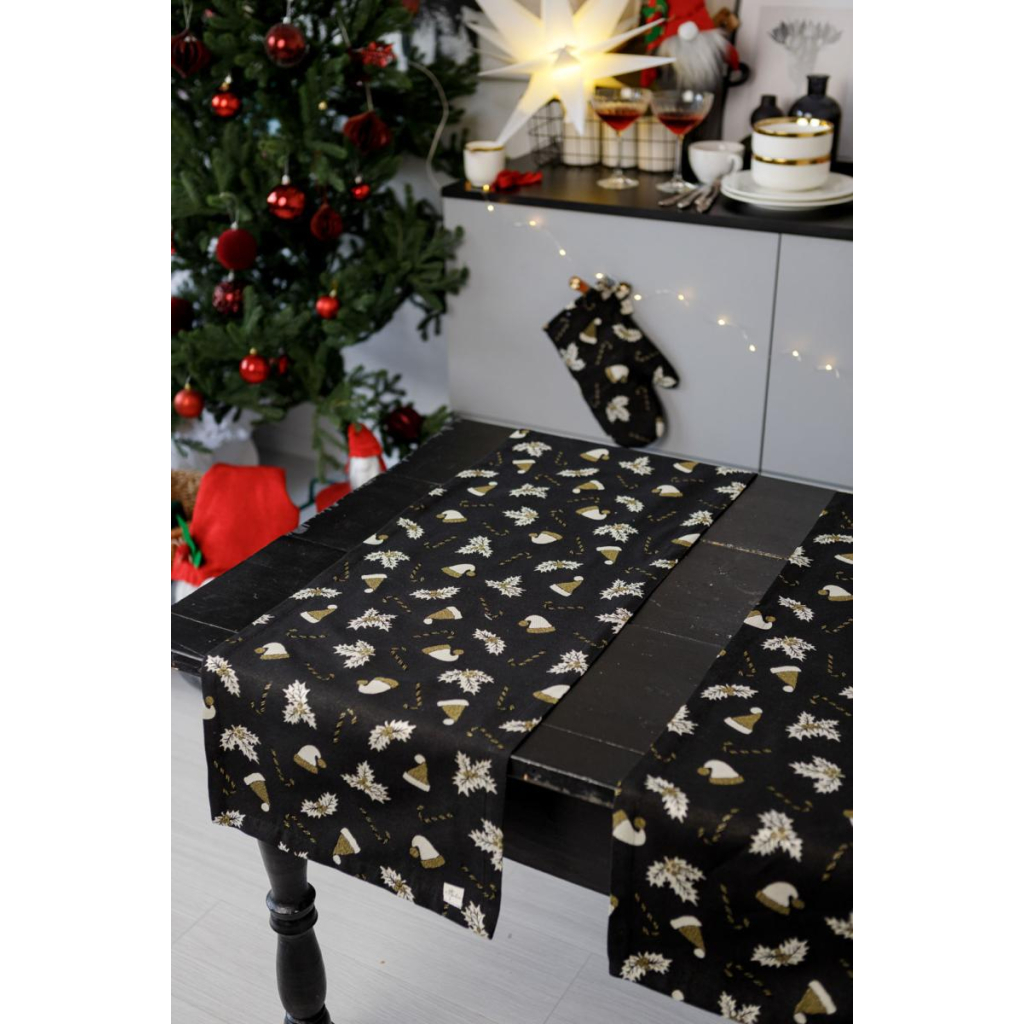 Кухонна прихватка Прованс Рукавиця Шапочки на чорному (036450) - зображення 3