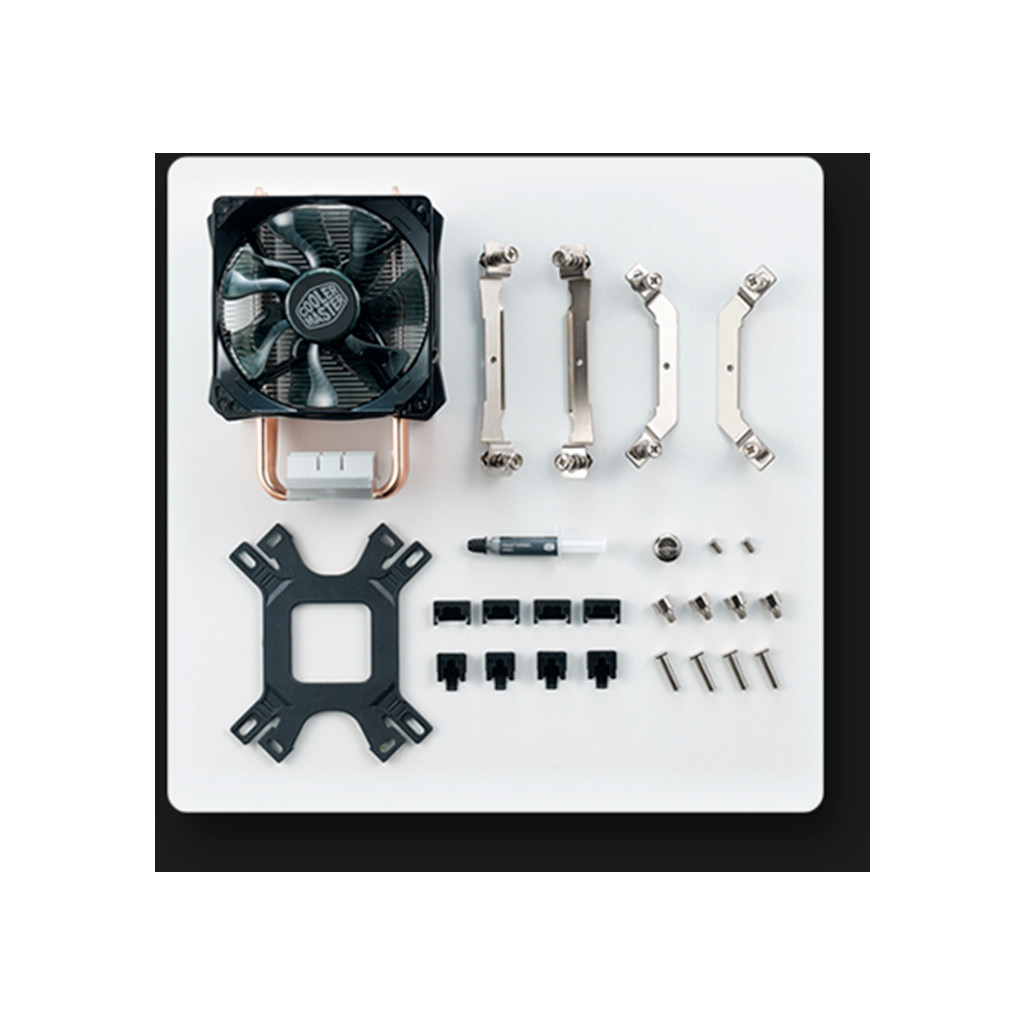 Кулер до процесора CoolerMaster Hyper H410R RGB LED PWM (RR-H410-20PC-R1) - зображення 4