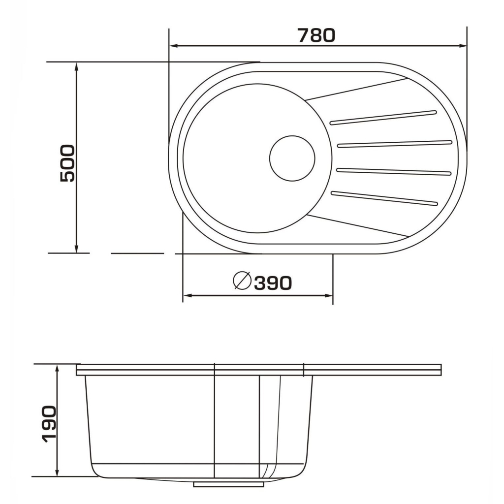 Мийка кухонна GRANADO MURCIA ivory (gr1704) - зображення 6